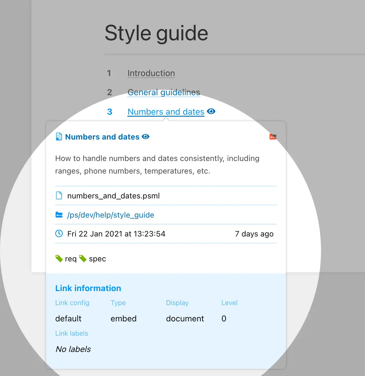 Xref tooltip