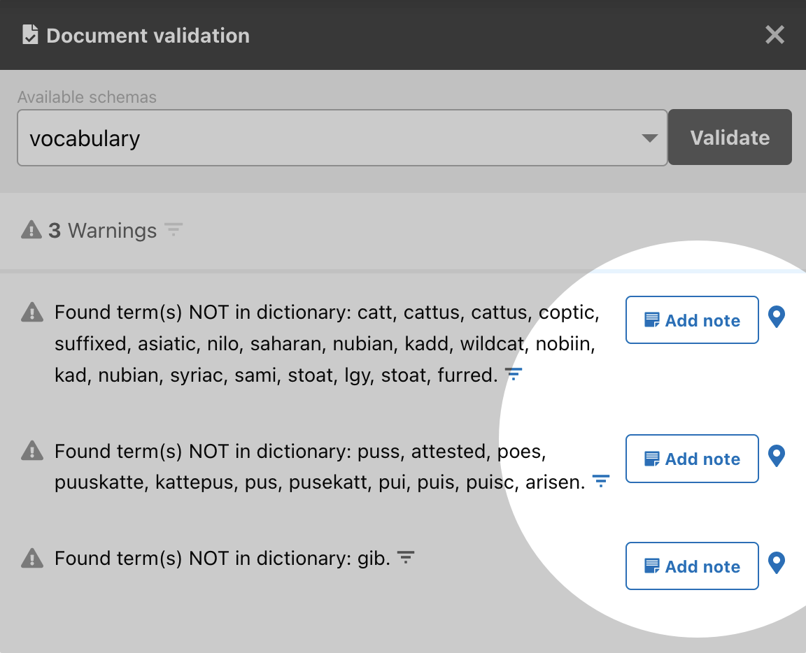 Notes from validation results (5.9903)