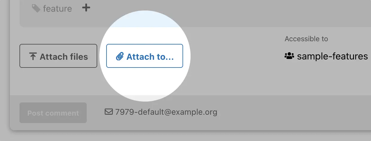 Feature – Attach to in comment dialog (v6.0008)