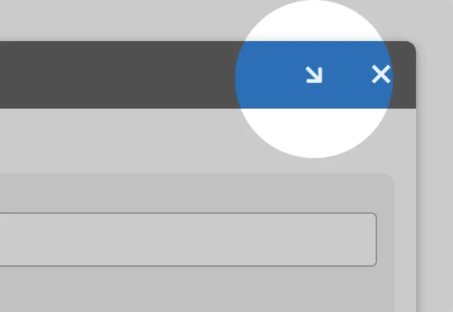 Dockable dialog