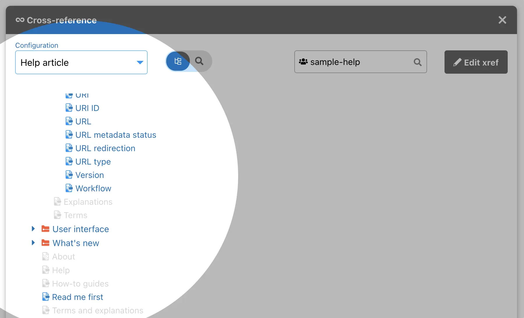 Feature – Selecting xrefs with filter (v6.0008)