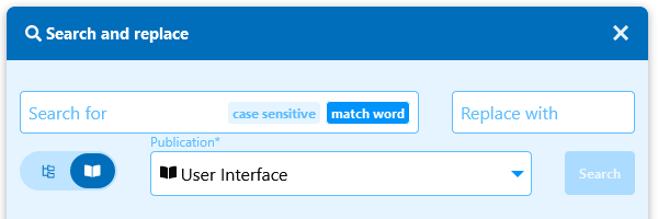 Feature – Search and replace within publications (v5.9905)