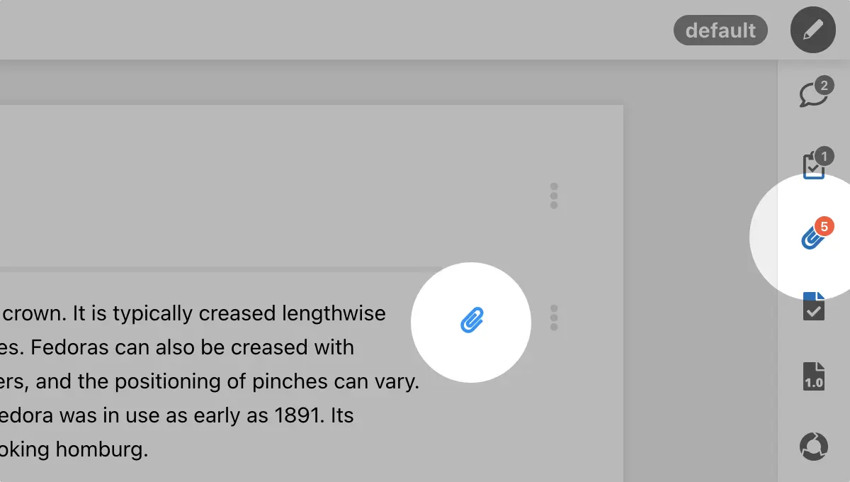 Feature – Attachments in document view (v6.0008)